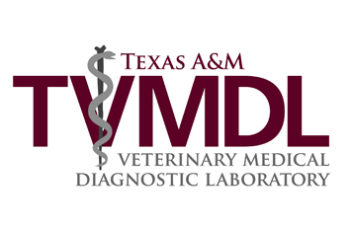 Maroon and grey TVMDL logo with veterinary symbol between the letter V on a white background